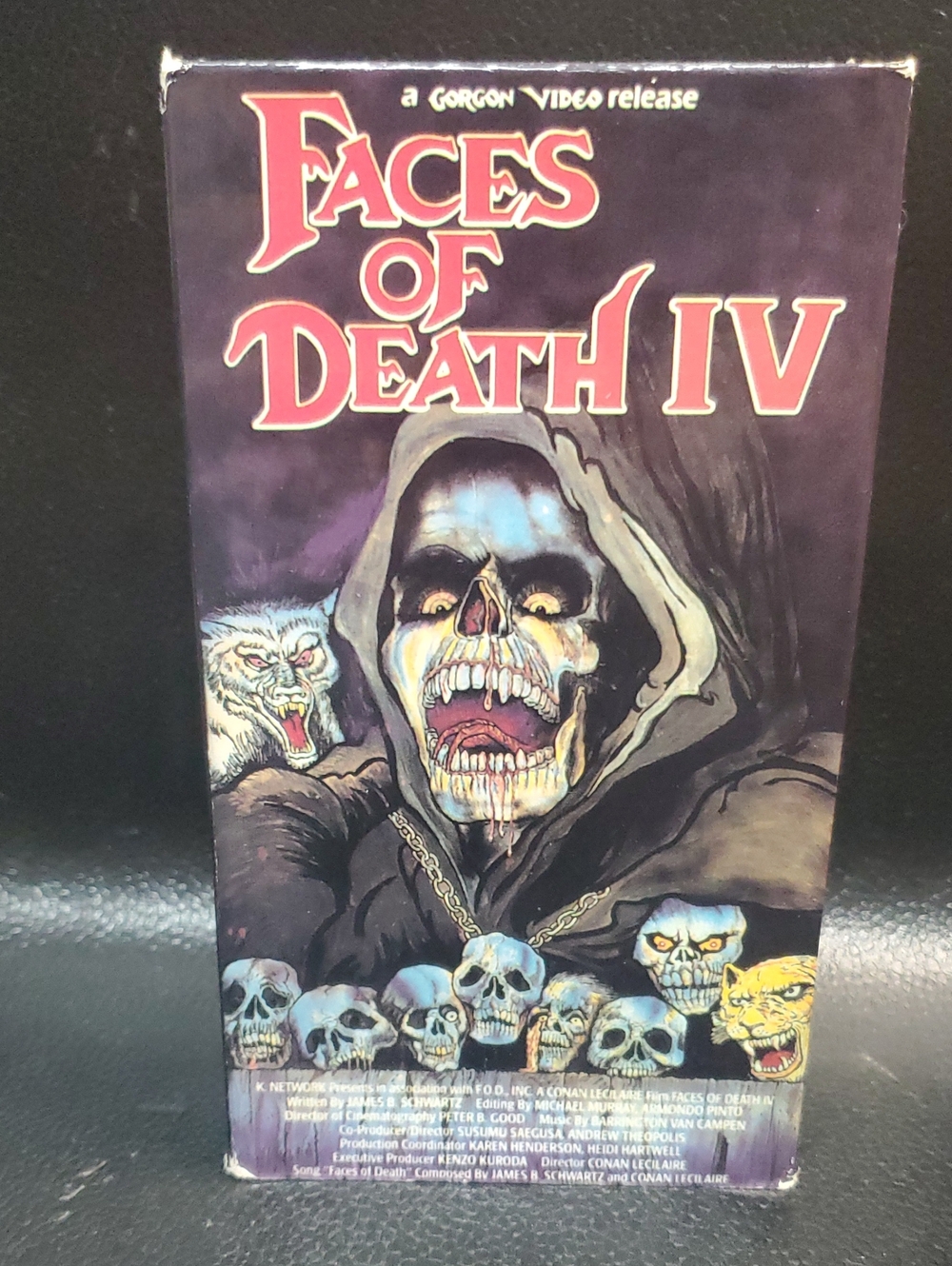 Faces of Death IV Horror VHS - Black